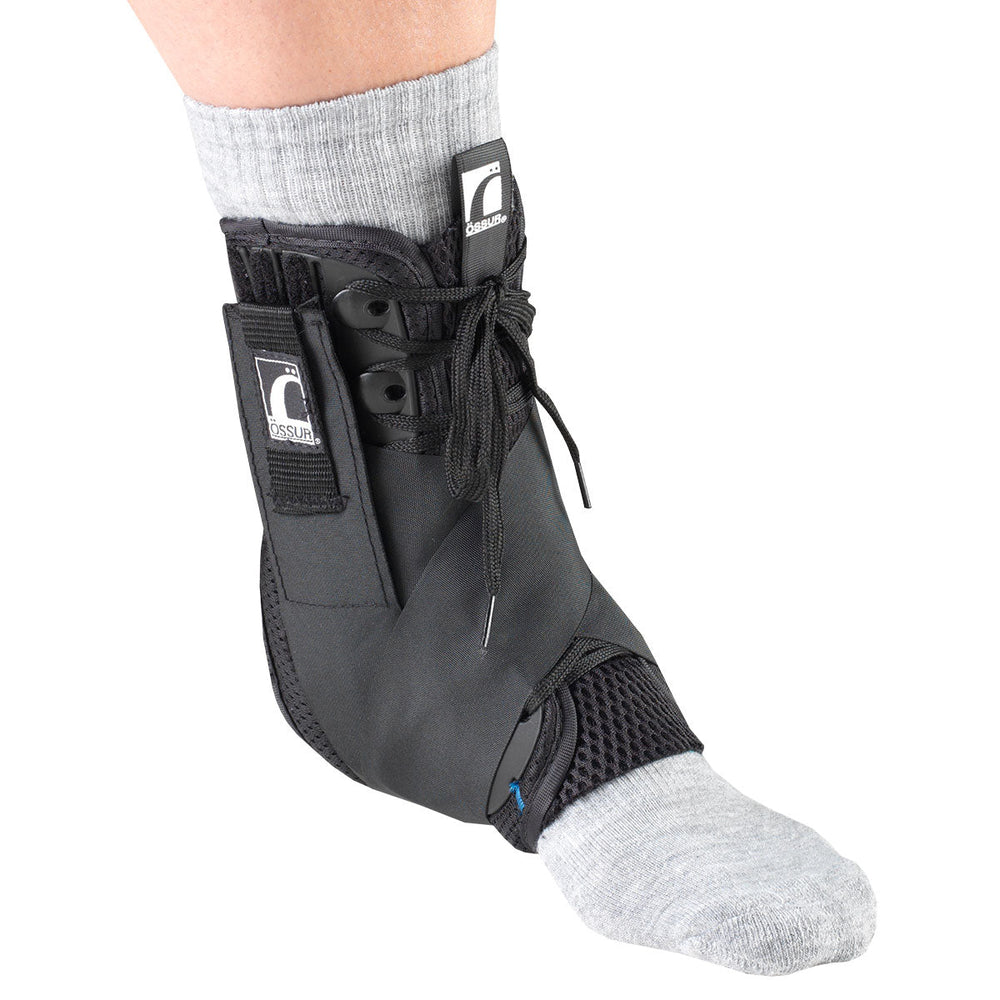 Ea/1 Otc Maximum Ankle Stabilizer W/ Exoskeleton & Straps Large Black
