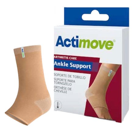 Ea/1 Actimove Arthritis Pain Relief Support, Ankle, Lg, Beige