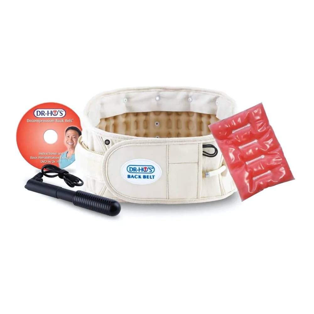 DR-HO'S 2-in-1 Decompression Belt for Lower Back Pain Relief and Lumbar Support - Basic Package - Size A (25-41 Inches) and 1 Year Warranty