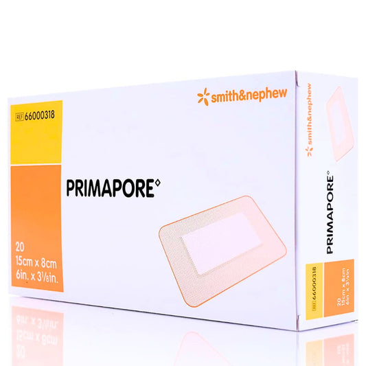 5466000319BX - PRIMAPORE Adhesive Non-Woven Wound Dressing, 8 x 4