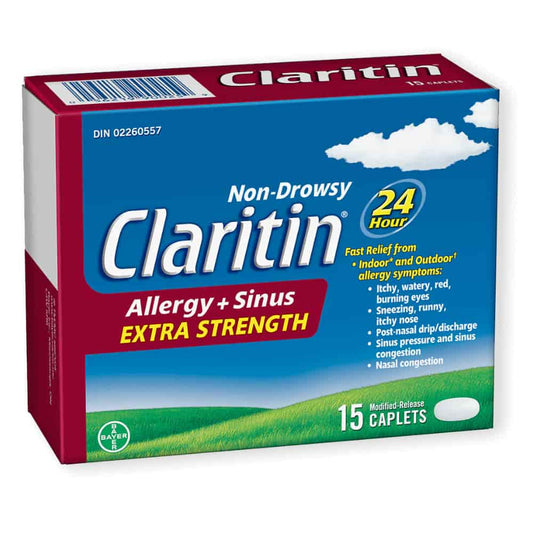 Claritin Allergy + Sinus Extra Strength 24HR - 15s