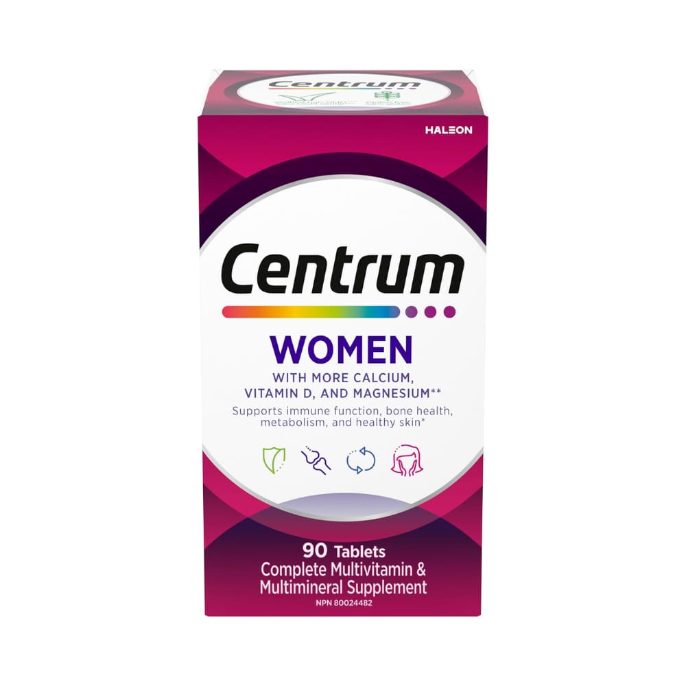 Centrum Women Multivitamin and Multimineral Supplement Tablets, 90 Count