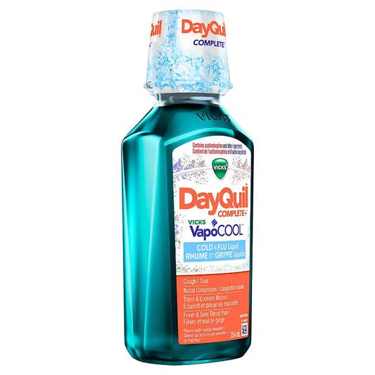 DayQuil COMPLETE plus Vicks VapoCOOL Cold and Flu Medicine, 354 mL