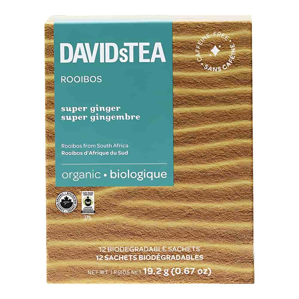 DAVIDsTEA Rooibos Tea - Super Ginger - 12's