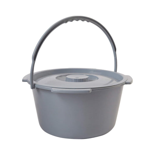 Commode Bucket with Handle and Lid, 7.5qt