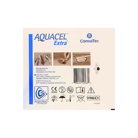 Convatec AQUACEL EXTRA - Hydrofiber Dressing 2\ x Box of 10"