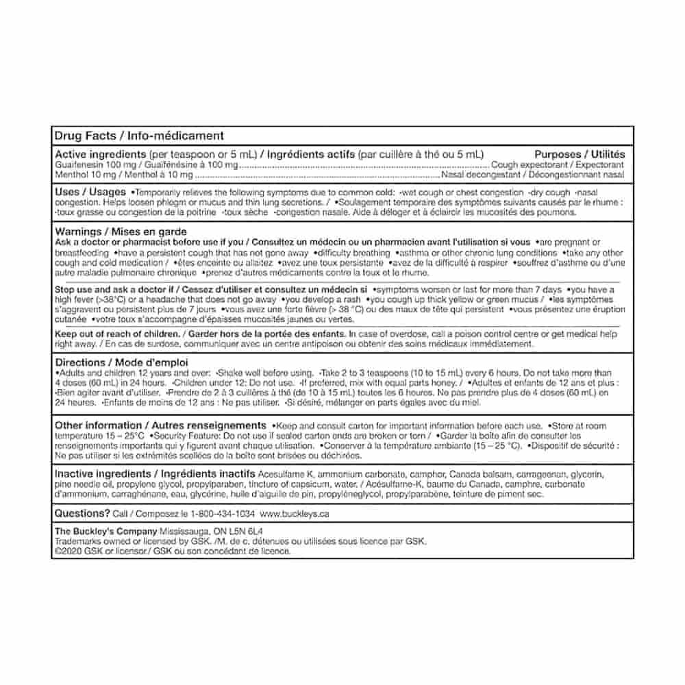 Buckley's Expectorant - Cough Mucous & Phlegm - 150ml
