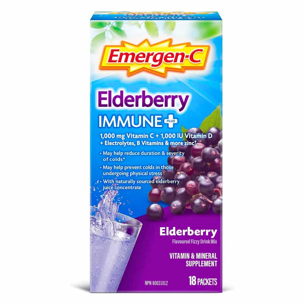 EMERGEN-C Immune Plus Elderberry (Powder)