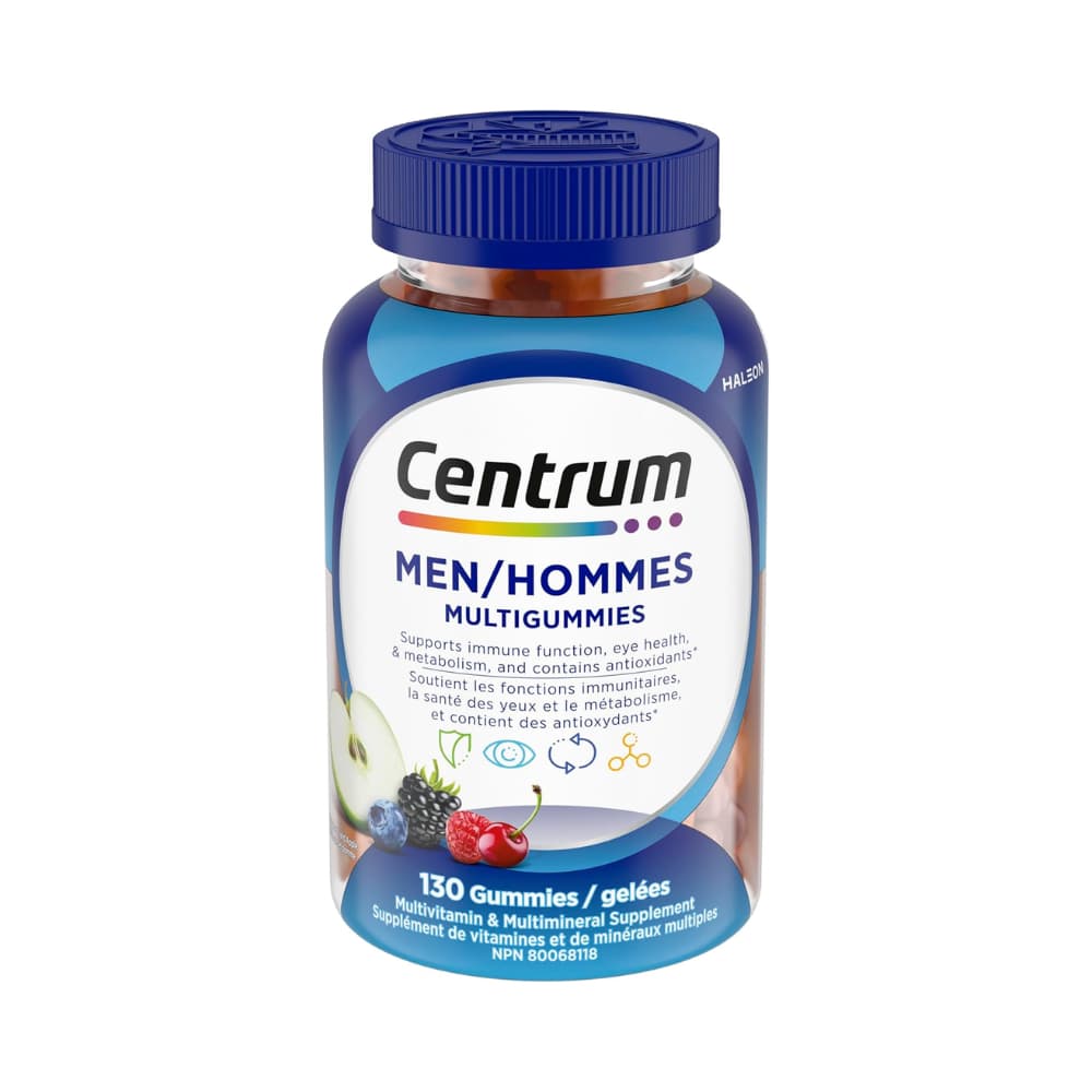 Centrum MultiGummies Men Multivitamin Supplement Gummies, 130 Count
