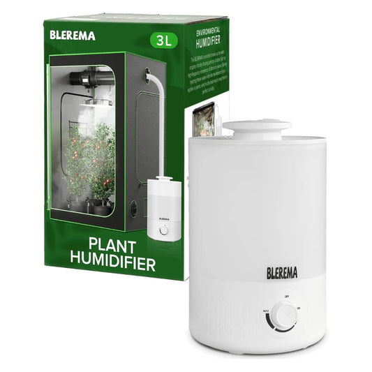 3L No Leak Plant Humidifiers for Grow Tent Greenhouse and Grow Room, Top-Fill, Auto Shut Off, with Extendable Targeting Hose Perfect for Indoor Plant Care and Humidity Control (Single Dual Fog Output