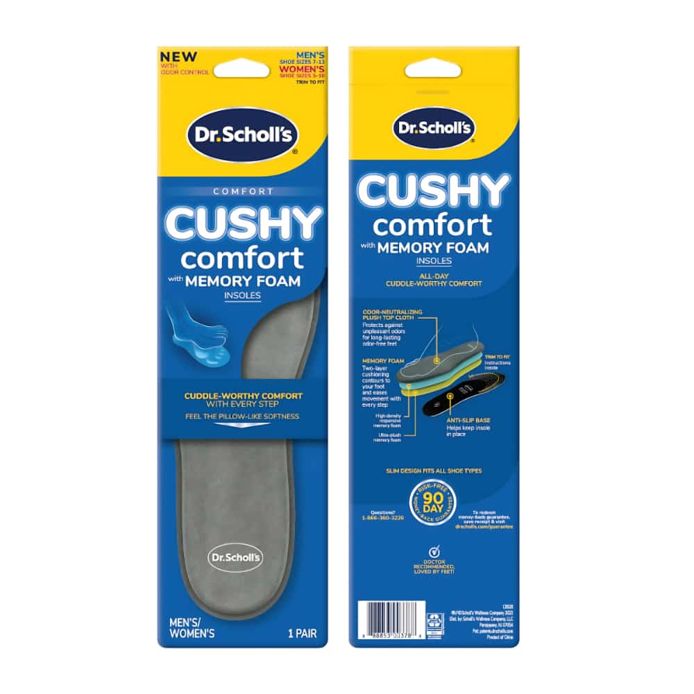 Cushy Comfort with Memory Foam Insoles, Unisex
