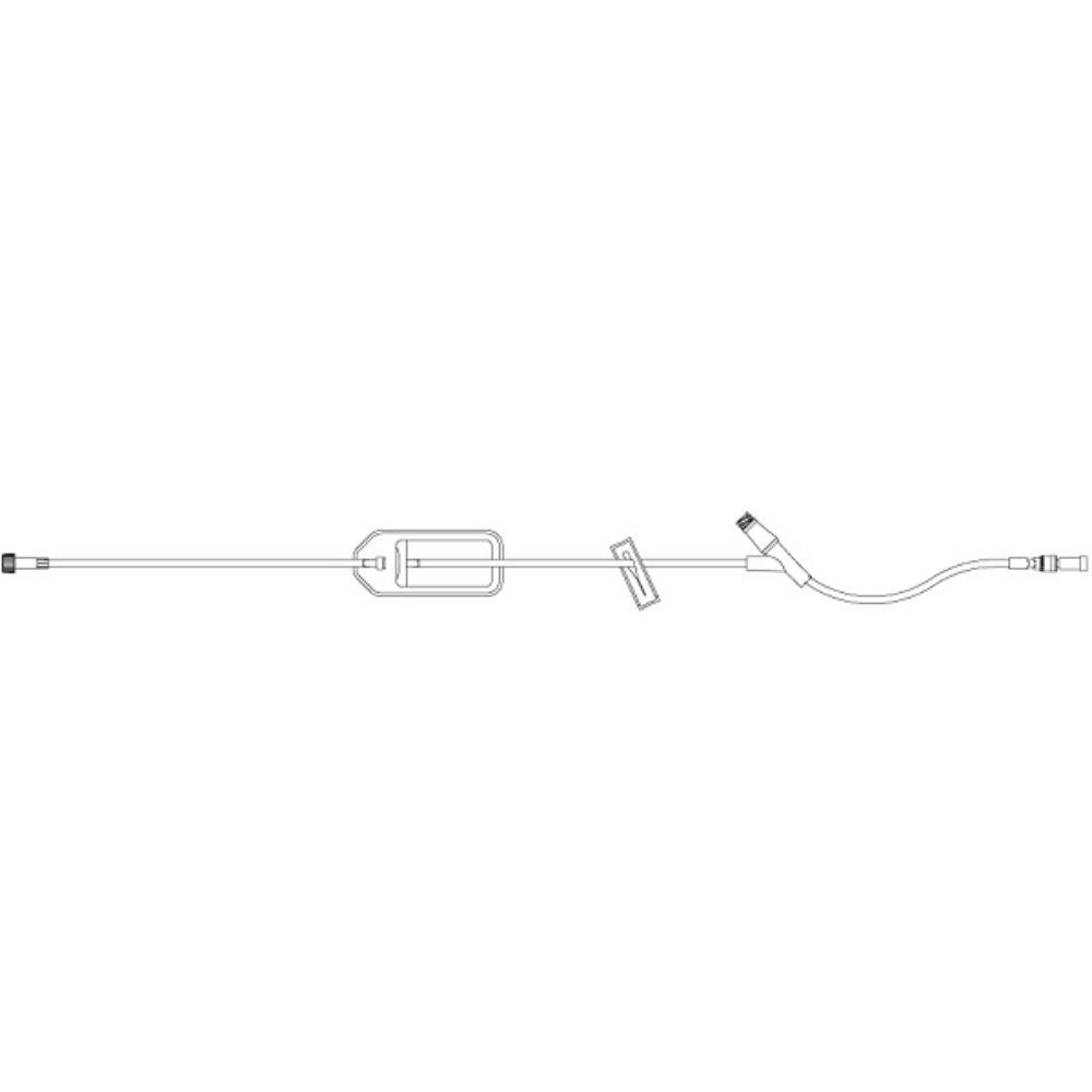 ICU Medical® Extension Set, Macrobore, Clave™ Y-Site, 1.2 Micron Filter, 15"