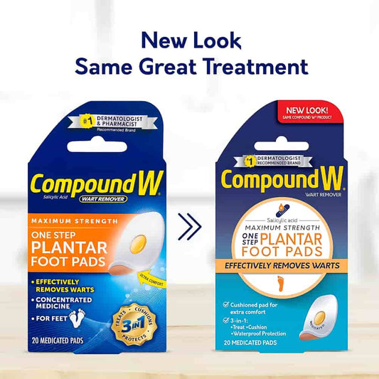 Compound W Maximum Strength One Step Plantar Foot Pads