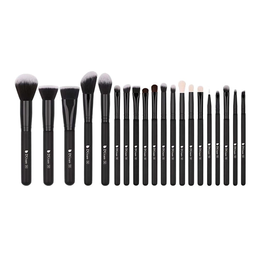 Classic Black Essential Upgraded Face & Eye Brush Set