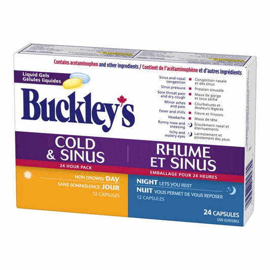 Buckley's Cold & Sinus Day/Night Relief (Box 24 caps)