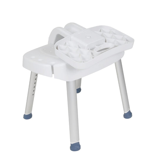 Drive Medical Bathroom Safety Shower Chair with Folding Back