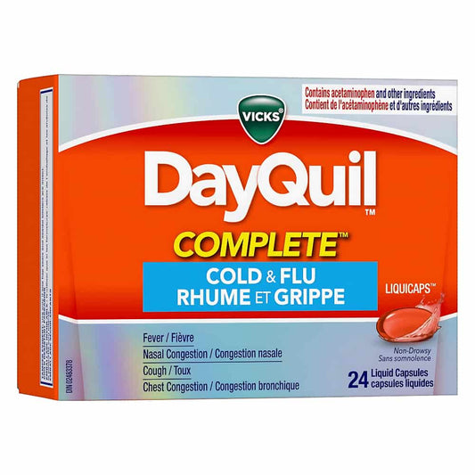 DayQuil COMPLETE Cold & Flu Daytime Relief, 24 LiquiCaps