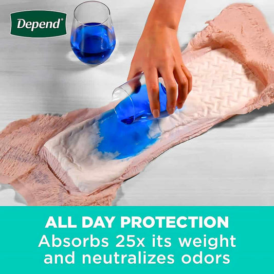 Depend FIT-FLEX Incontinence Underwear for Women, Maximum Absorbency, XXL, Blush, 22 Count