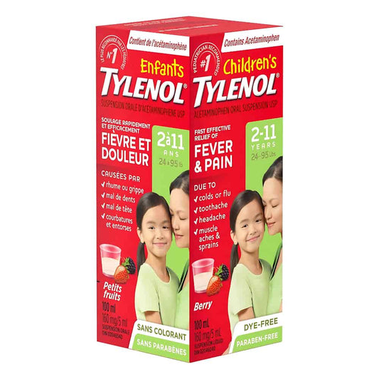 Children's Medicine, Fever & Pain, Dye-Free Berry Liquid