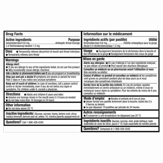 Cepacol® Sensations Honey and Lemon, Sore Throat Lozenges, 16 ct