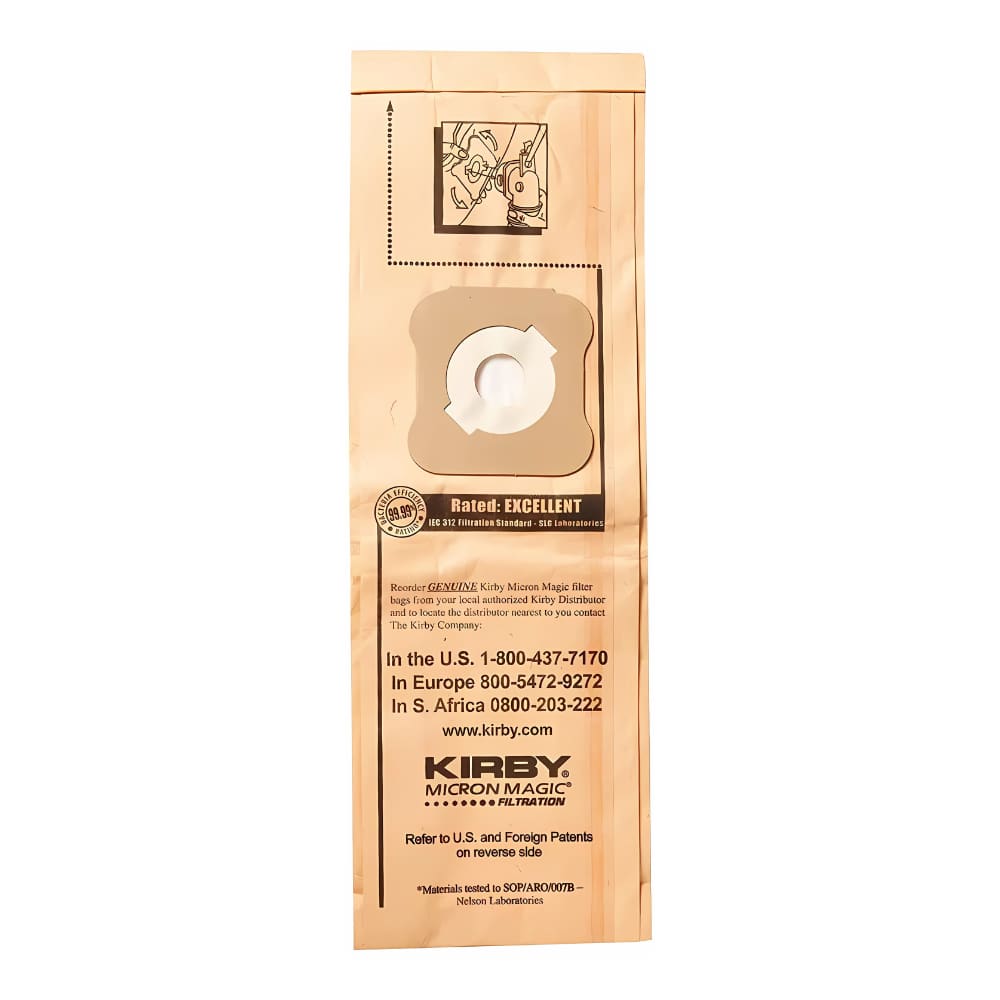 Compatible with Kirby G4 and G5 Micron Magic Vacuum Bags 3 pk.