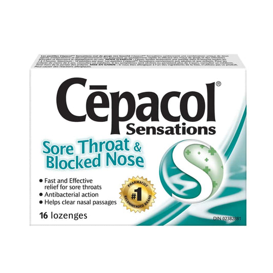 Cepacol Sensations Lozenges Sore Throat and Nose - 16s