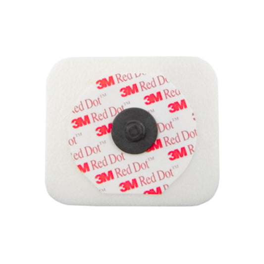 3M Red Dot Multi-Purpose, Diaphoretic, Fluid Resistant Monitoring Electrode, 10/Strip - 50/Bag