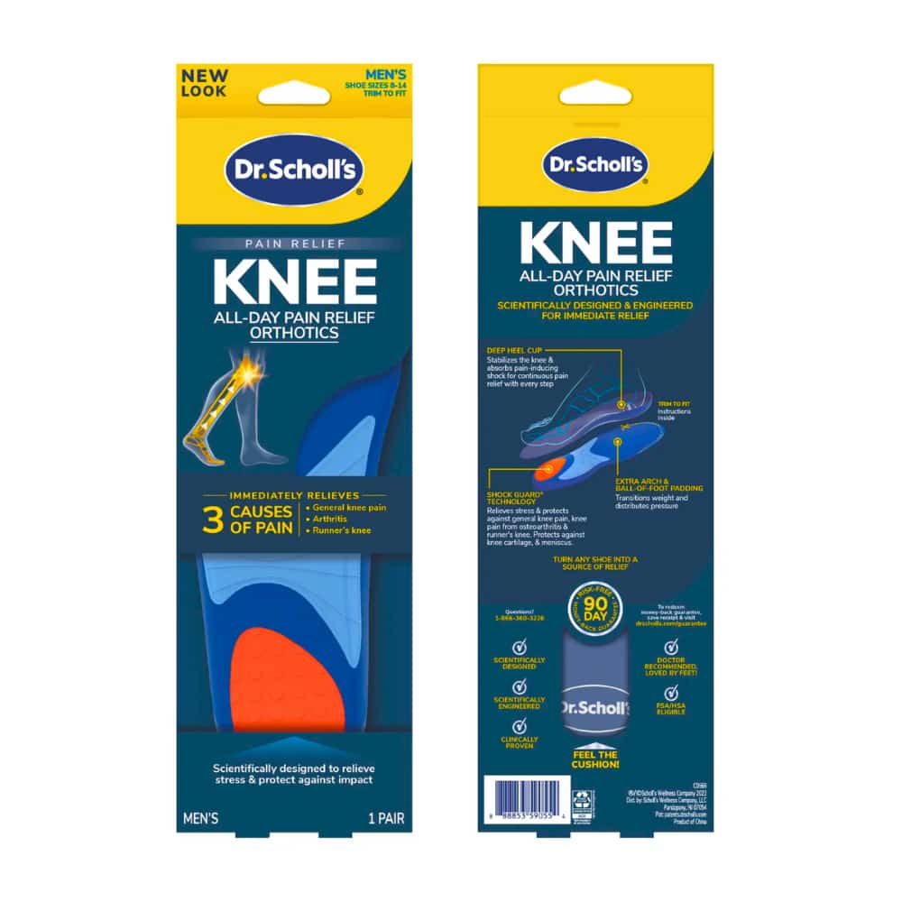 Dr. Scholl’s® Pain Relief Orthotics For Knee Pain, Men's, Sizes 8-14