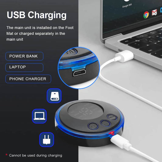 Electric EMS Foot Massager Pad Relief Pain Relax Feet Acupoints Massage Mat Shock Muscle Stimulation Improve Blood Circulation