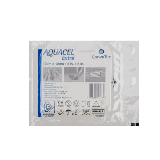 ConvaTec Aquacel Extra Hydrofiber Wound Dressing 6\ x 6\ box(each 5)