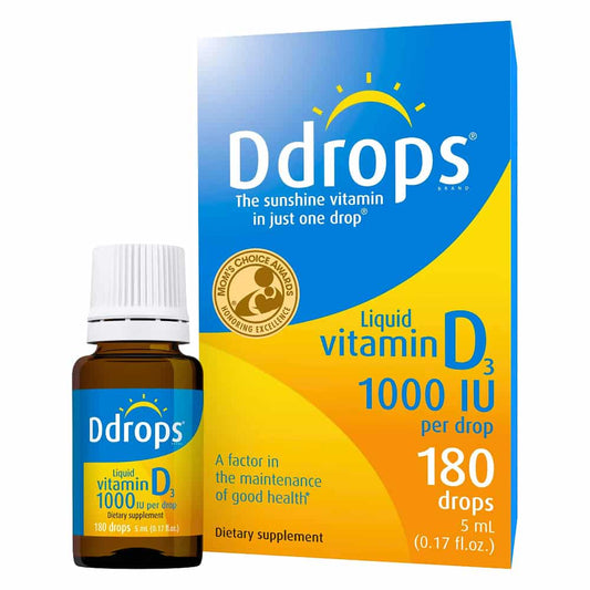 Ddrops Adults 1000 IU Vitamin D3, 180 drops