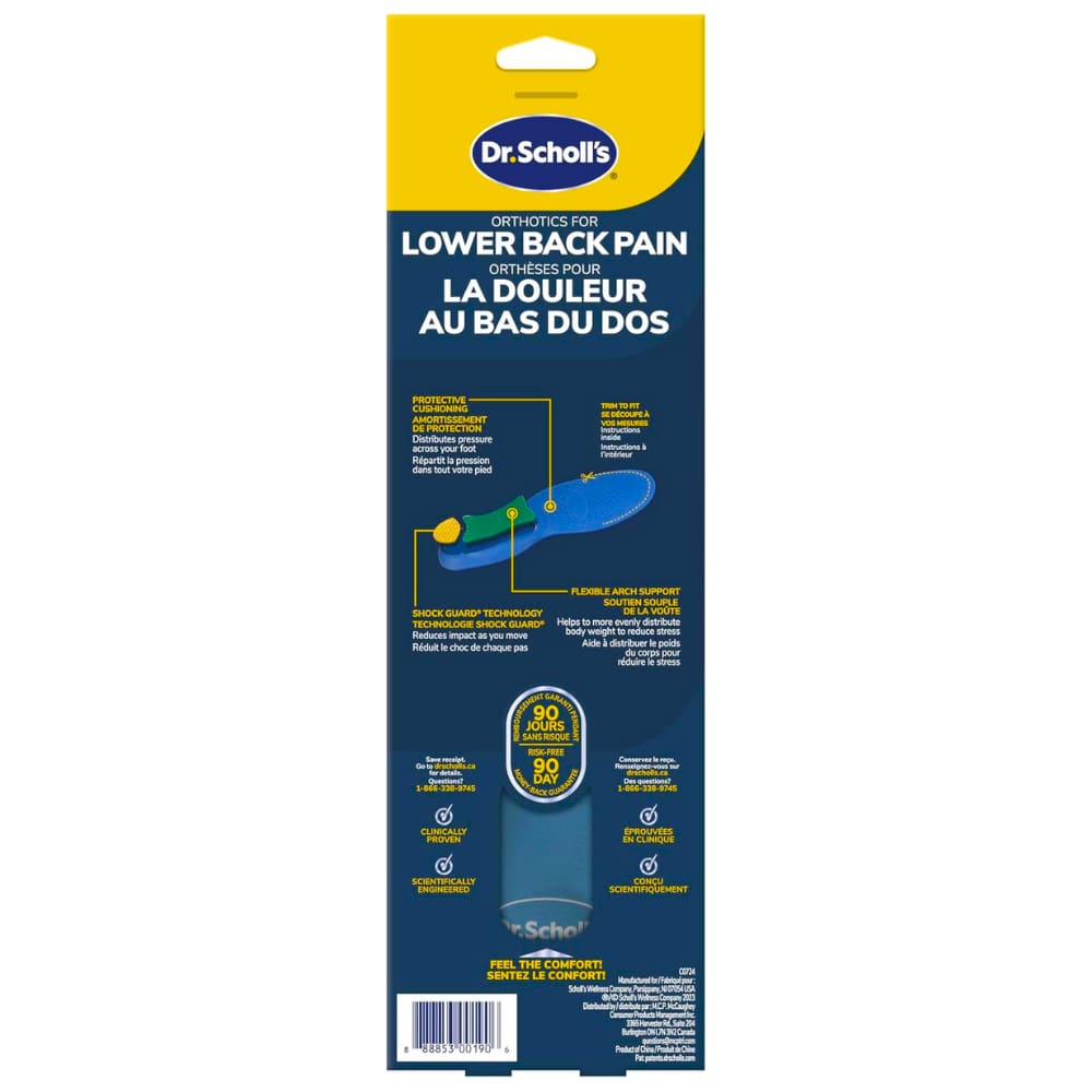 Dr. Scholl’s® Pain Relief Orthotics for Lower Back Pain, Men's, Sizes 8-13