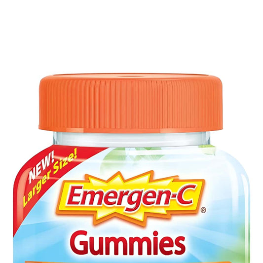 Emergen-C Gummies 500mg Vitamin C Supplement, Orange, Tangerine & Raspberry Flavours