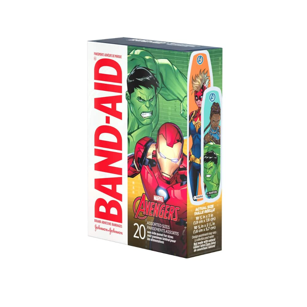 Adhesive Bandages for Kids, Marvel Avengers