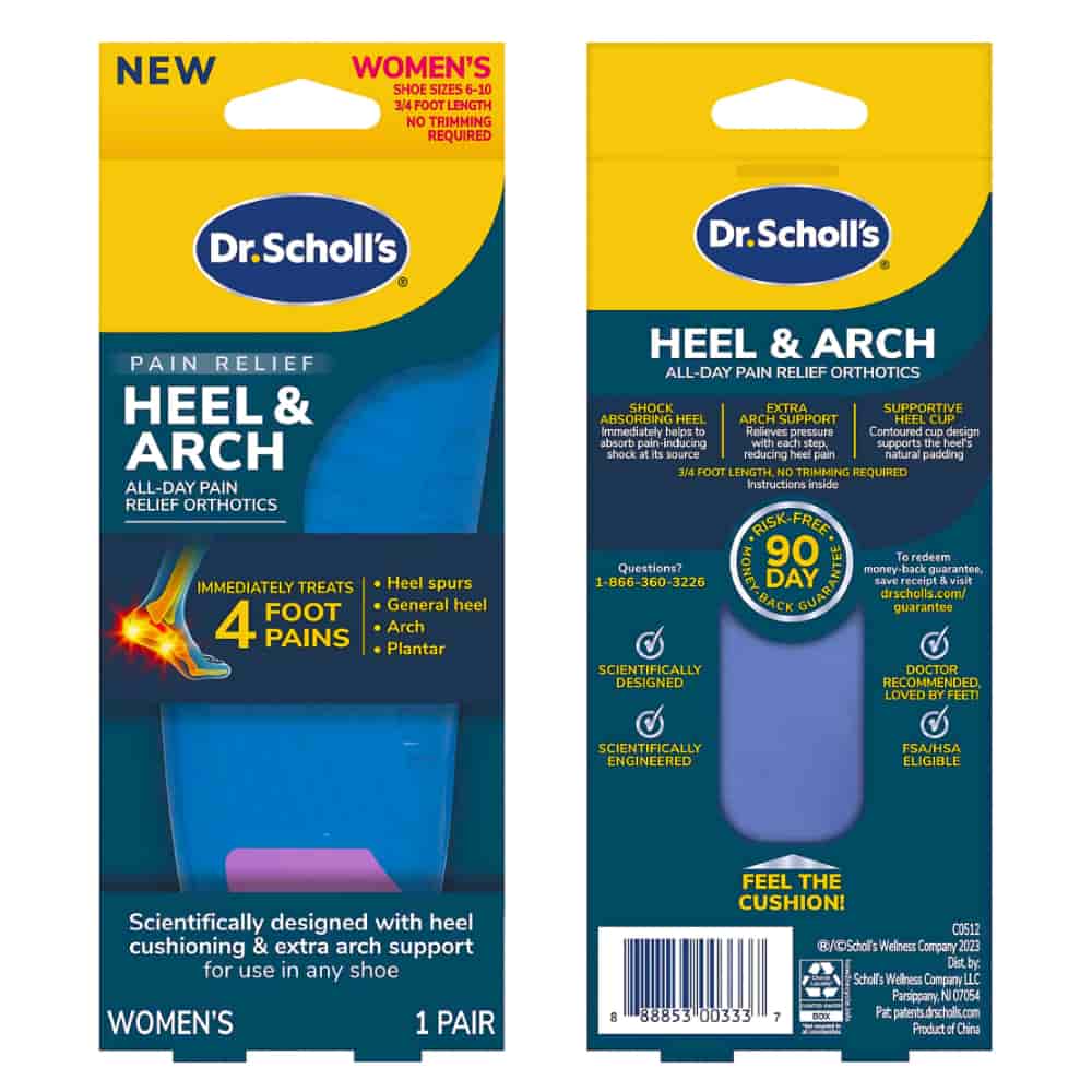 Dr. Scholl’s® Pain Relief Orthotics for Heel Pain, Women's, Sizes 5-12