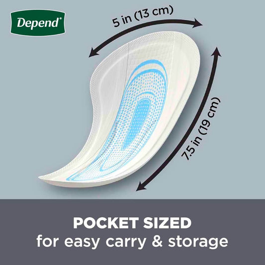 Depend Shields Incontinence Liners for Men - Light Absorbency - 58 Count