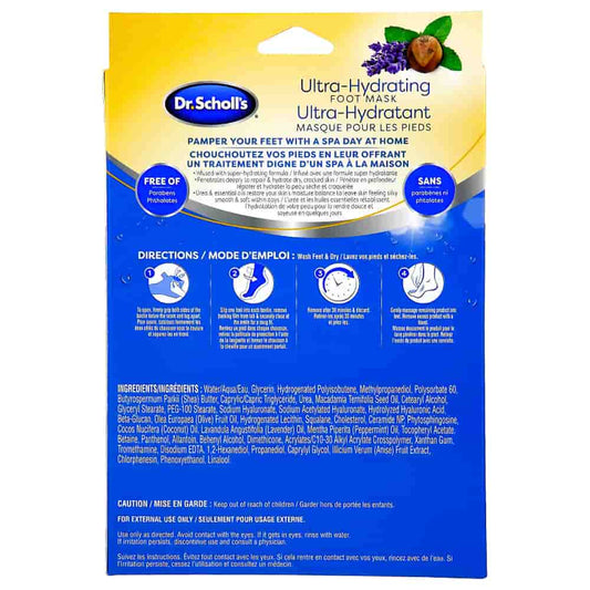 Dr. Scholl's Ultra Hydrating Foot Mask - 3 pairs