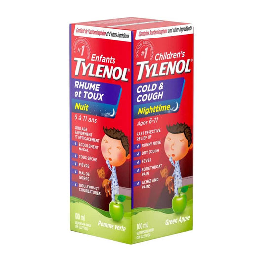 Children’s Medicine Cold & Cough, Nighttime, Green Apple