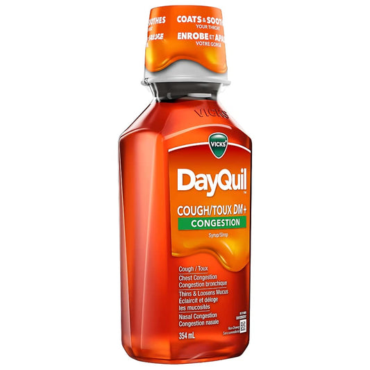 DayQuil Cough & Congestion Relief Liquid Medicine, Multi-Symptom Non-Drowsy Daytime Relief for Cough, Chest Congestion, Mucus, and Nasal Congestion, Effective Cough Relief