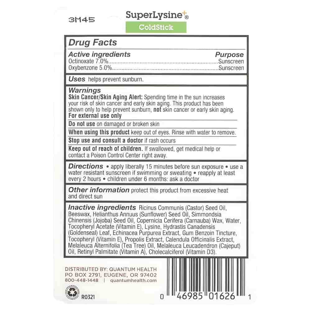 ColdStick with Lysine