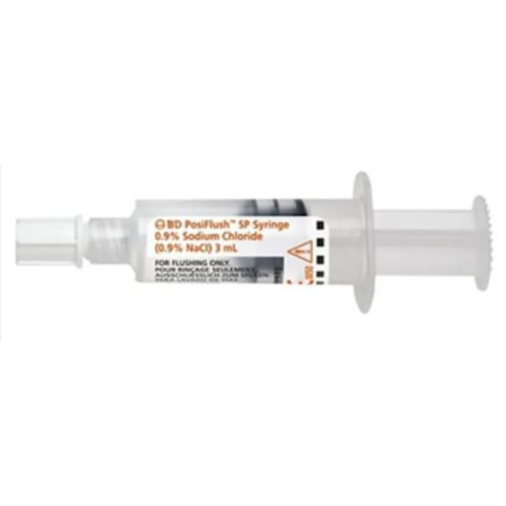 BD Posiflush S.P. Saline Syringe 3ml (Case 480 pcs)