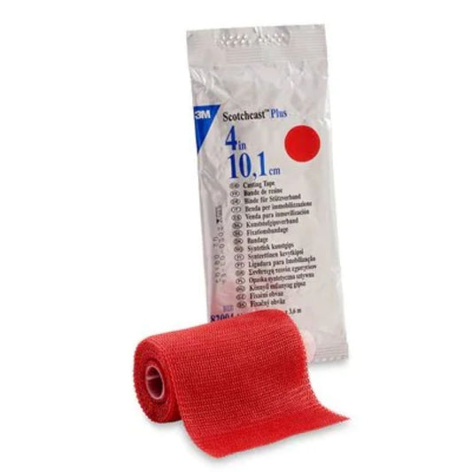 3Mâ„¢ Scotchcastâ„¢ Plus Casting Tape, Red, 4" x 4yds (Box 10 pcs)