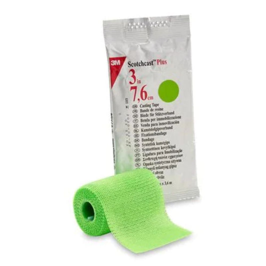 3Mâ„¢ Scotchcastâ„¢ Plus Casting Tape, Bright Green, 3" x 4yds (Box 10 pcs)