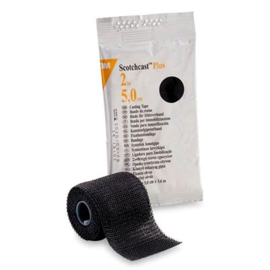 3Mâ„¢ Scotchcastâ„¢ Plus Casting Tape, Black, 2" x 4yds (Box 10 pcs)