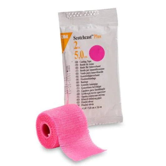3Mâ„¢ Scotchcastâ„¢ Plus Casting Tape, Bright Pink, 2" x 4yds (Case 10 pcs)