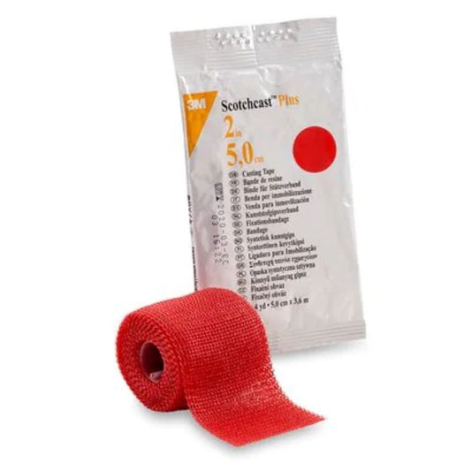 3Mâ„¢ Scotchcastâ„¢ Plus Casting Tape, Red, 2" x 4yds (Box 10 pcs)
