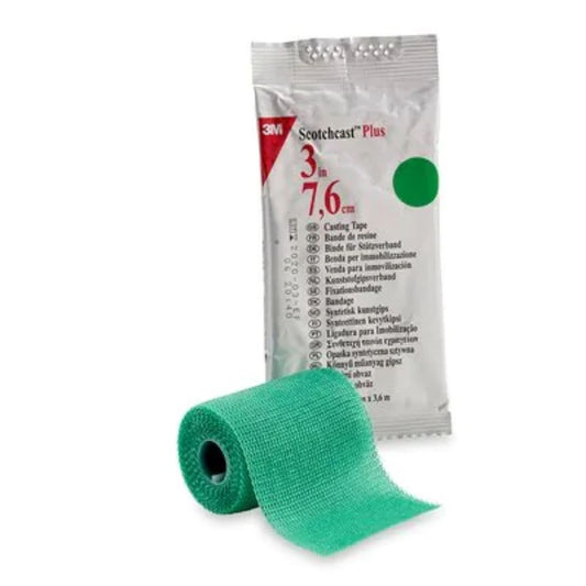 3Mâ„¢ Scotchcastâ„¢ Plus Casting Tape, Green, 3" x 4yds (Box 10 pcs)