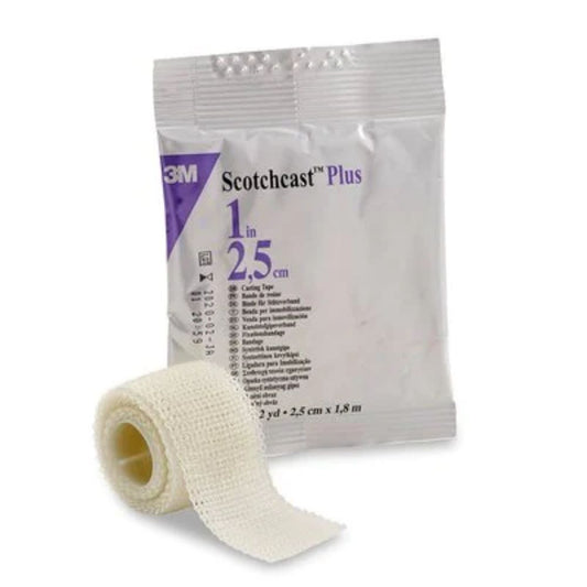 3Mâ„¢ Scotchcastâ„¢ Plus Casting Tape, White, 1" x 2yds (Box 10 pcs)