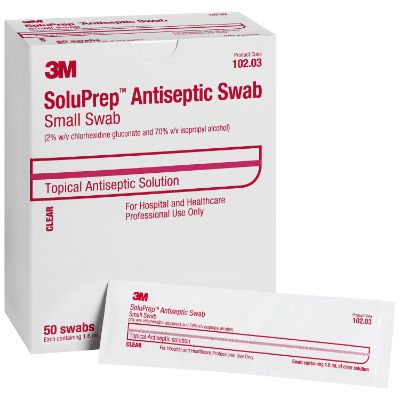 3Mâ„¢ SoluPrepâ„¢ Swab, Small, Clear