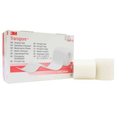 3M Transpore™ Tape, 1/2" (Box 24 pcs)